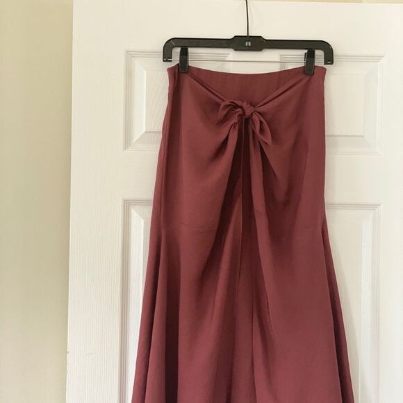 Vince Front Knot Detail Asymmetric Skirt - Picture 5 of 9